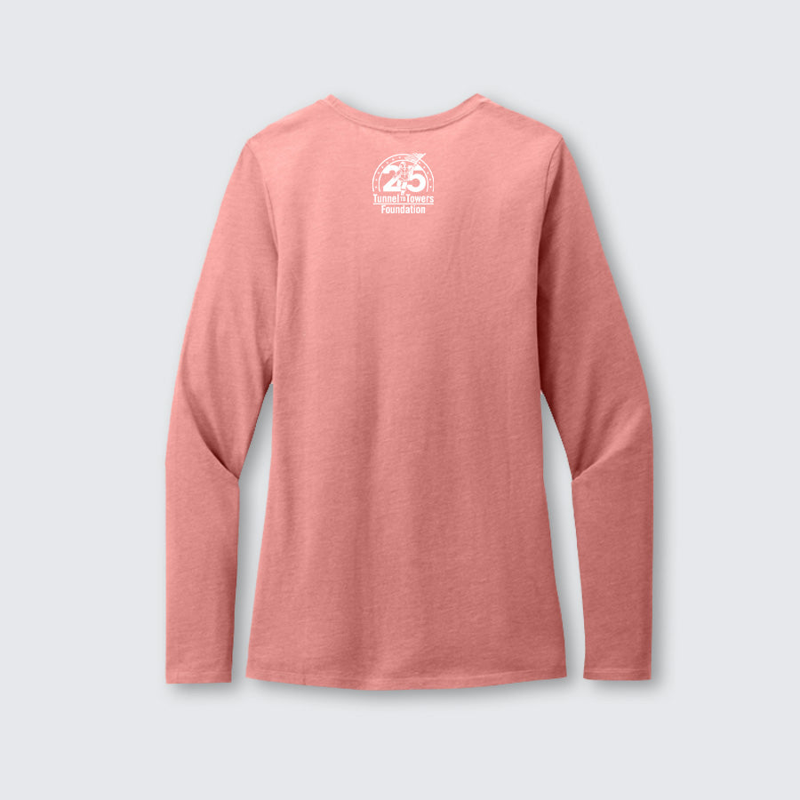 T2T 25th Anniversary Women's Long Sleeve Tee (Blush Frost)