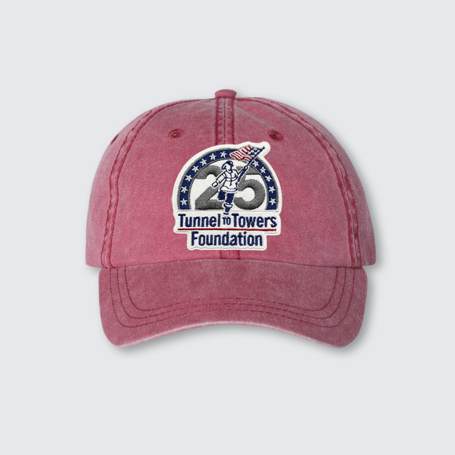 T2T 25th Anniversary Twill Hat (Pigment Dyed Cardinal)