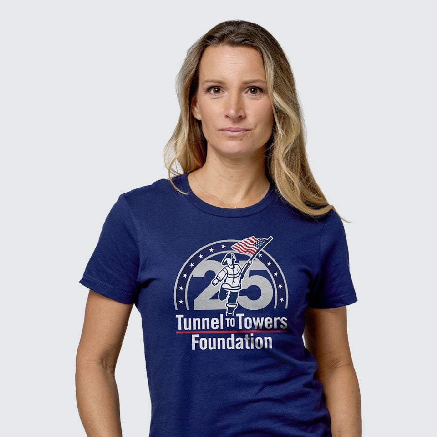 T2T 25th Anniversary Women's Logo Tee (Navy)