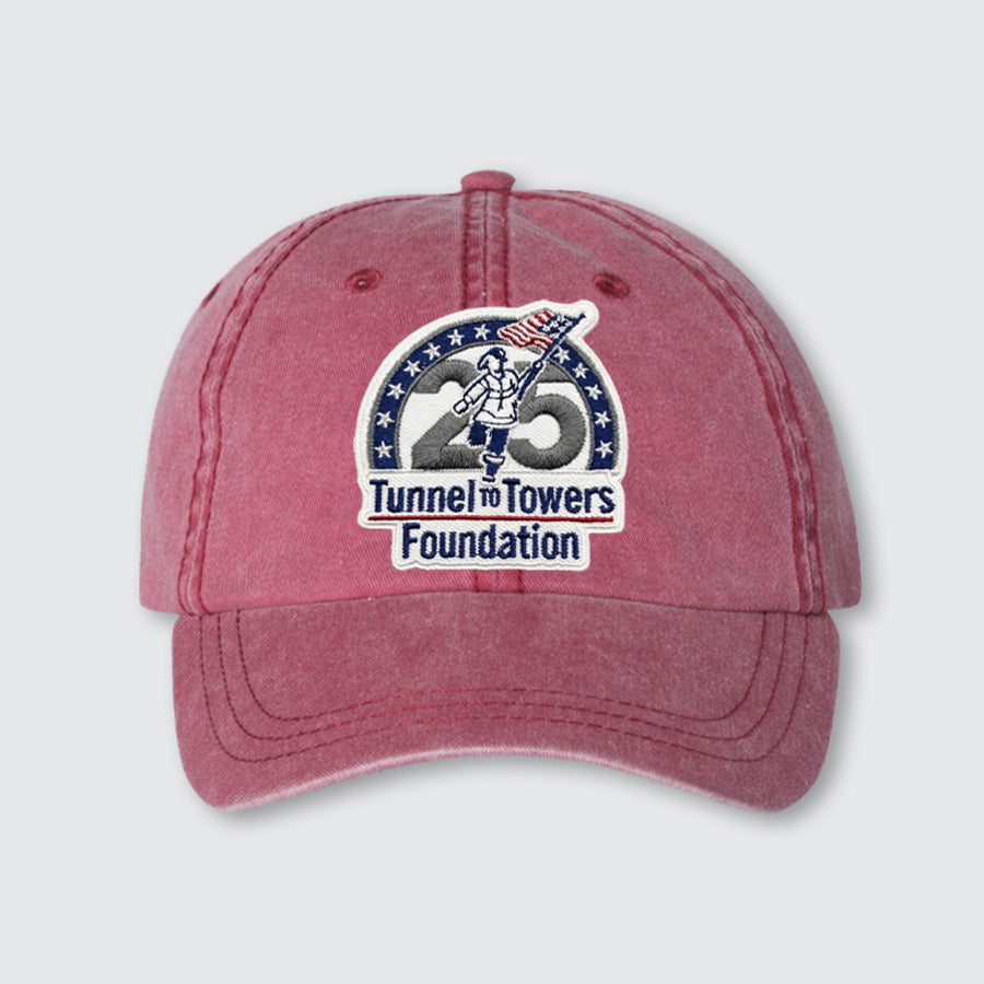 T2T 25th Anniversary Twill Hat (Pigment Dyed Cardinal)