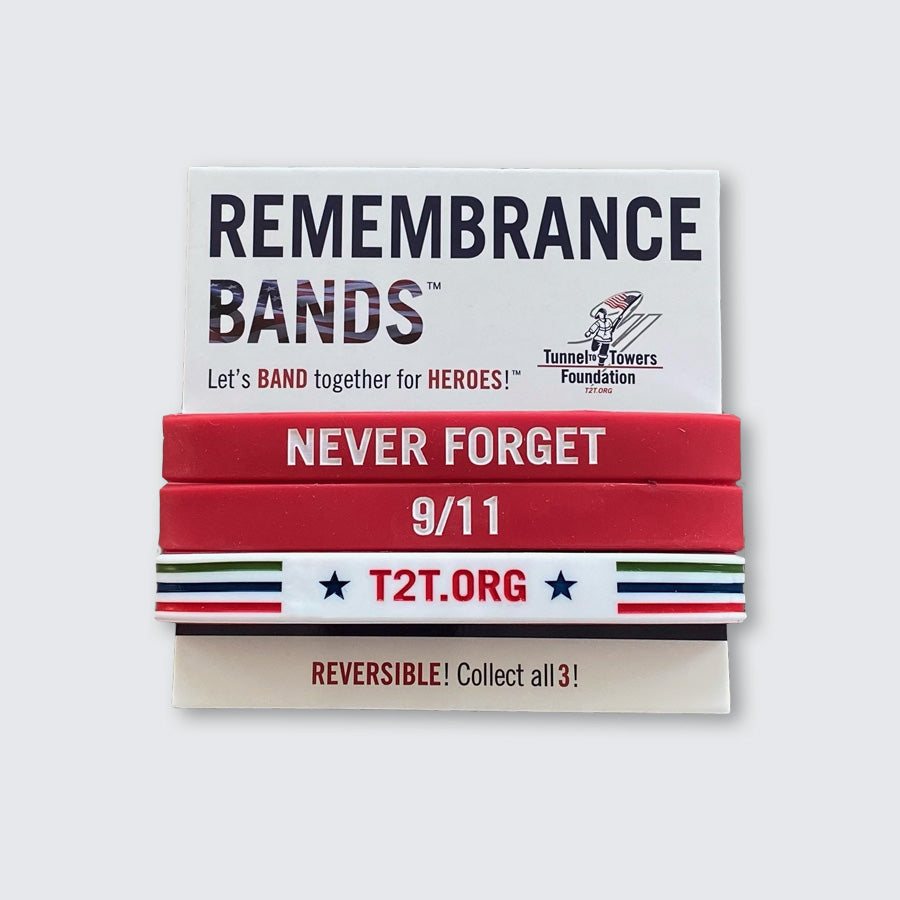 Remembrance Bands™ - Fire Engine Red - Set of 3