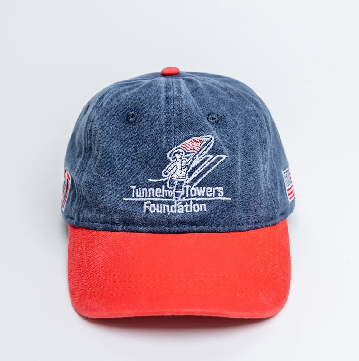 T2T Twill Hat – Pigment Dyed (Red/Blue)