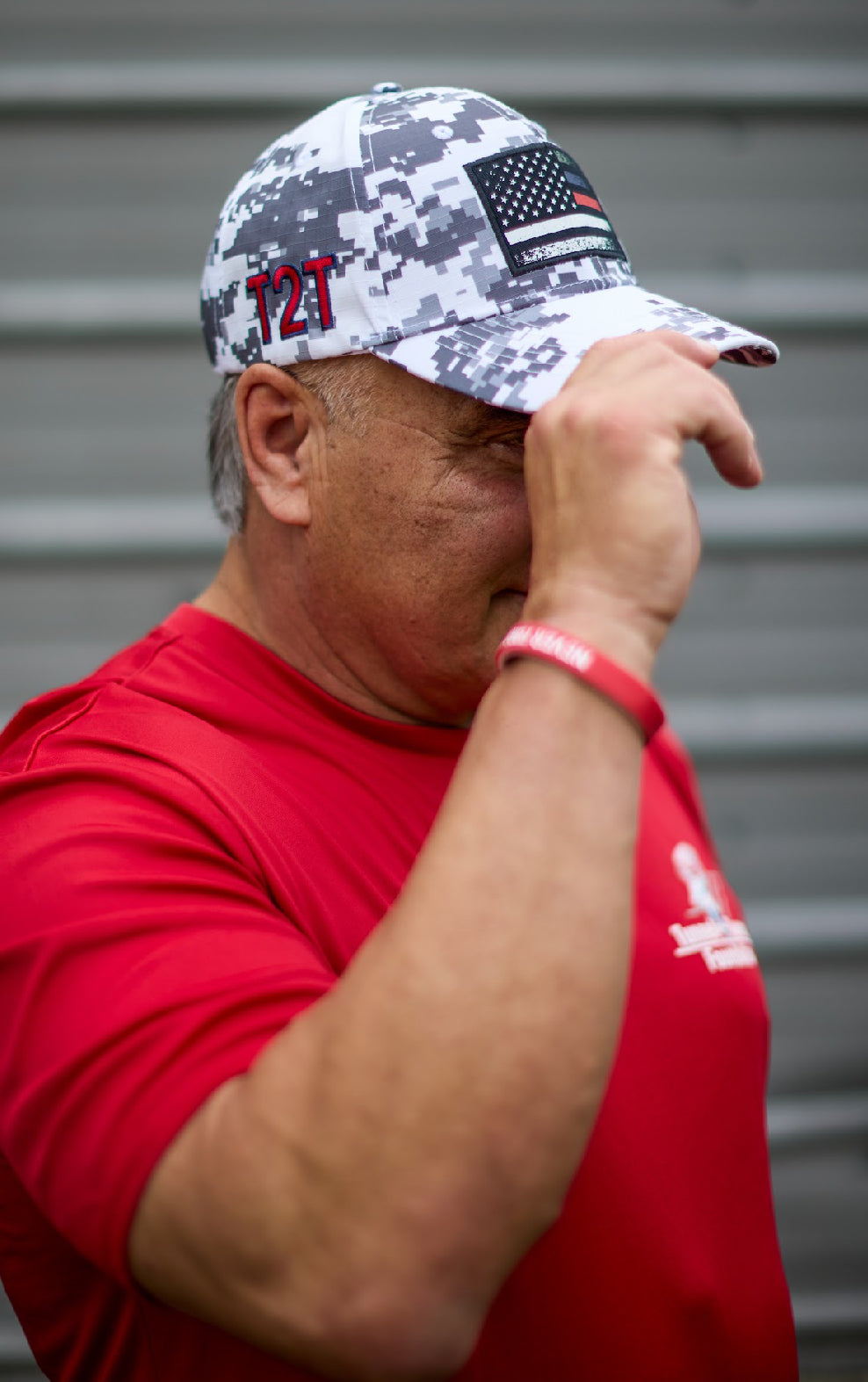 T2T Patch Hat (Patriot Flag Arctic Digi Camo)(L/XL) NEW!