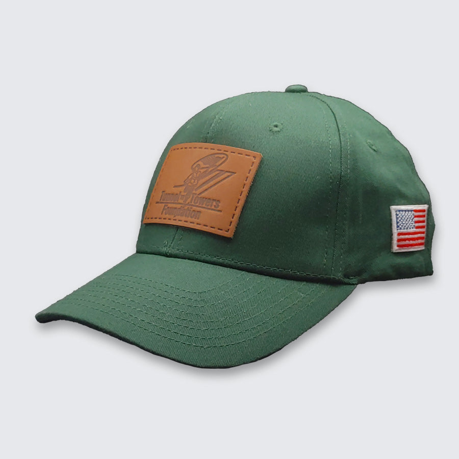 T2T Leather Patch Hat (Dark Green)