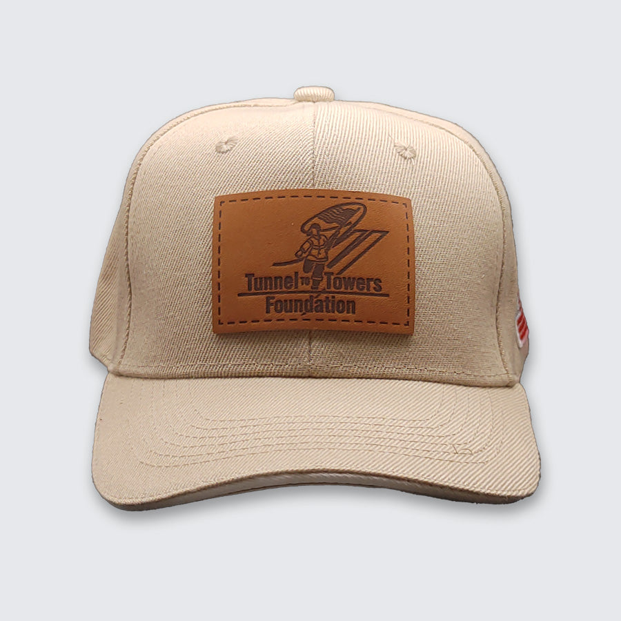 T2T Leather Patch Hat (Khaki)