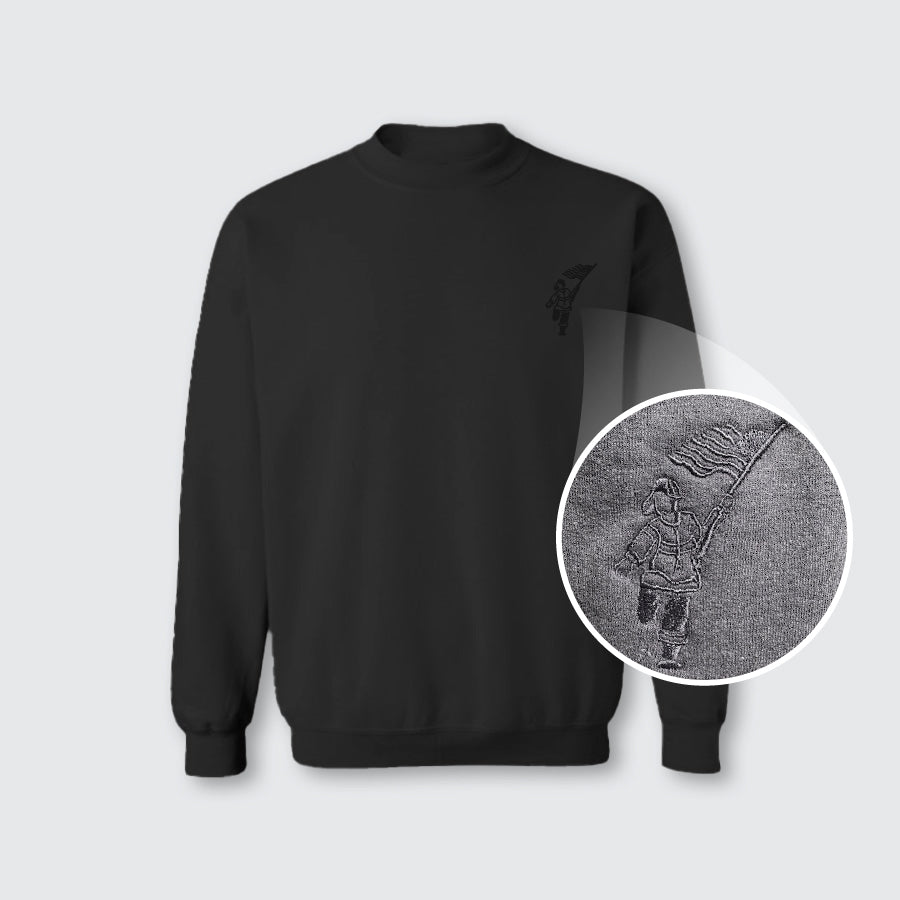 T2T Embroidered Lounge Essentials Sweatshirt – Unisex (Black)