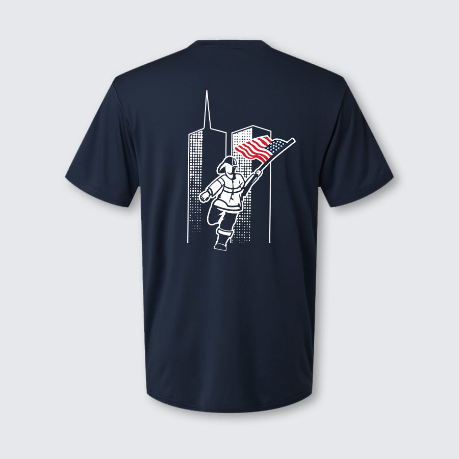 T2T Twin Towers Performance Tee - Unisex (Navy)