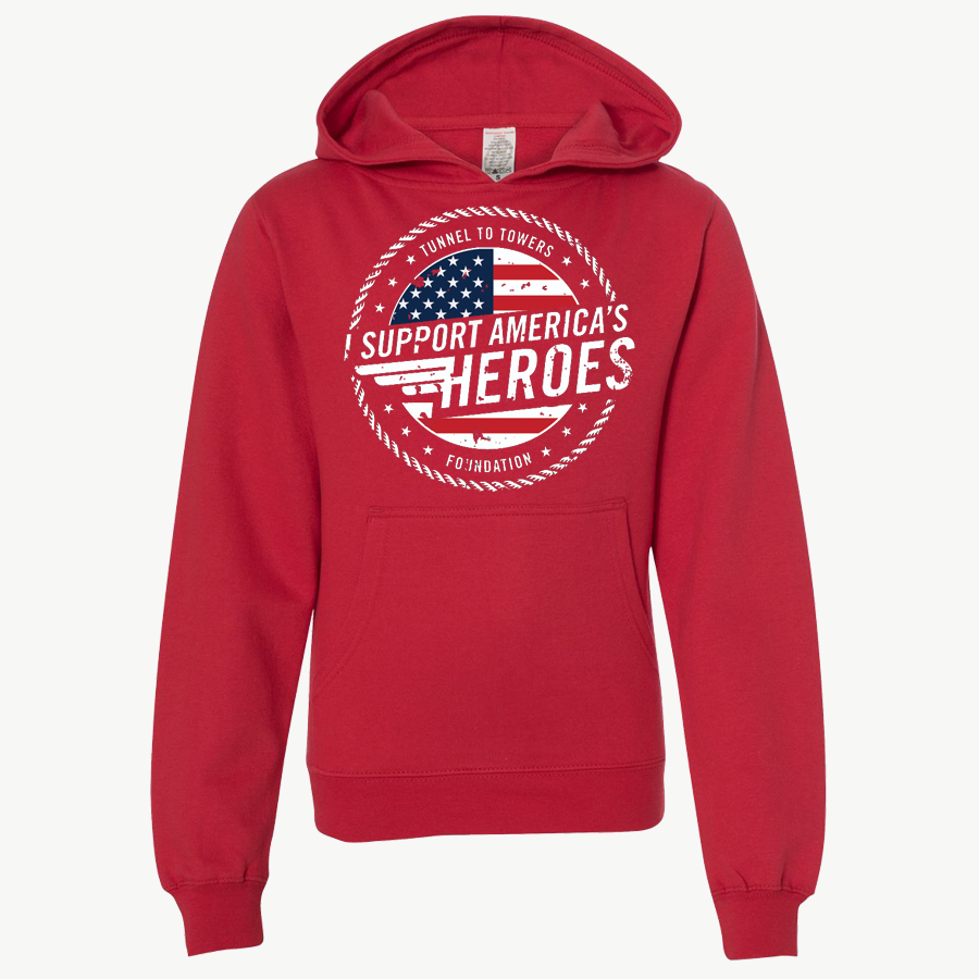 T2T Heroes Hoodie – YOUTH (Red) - CLEARANCE