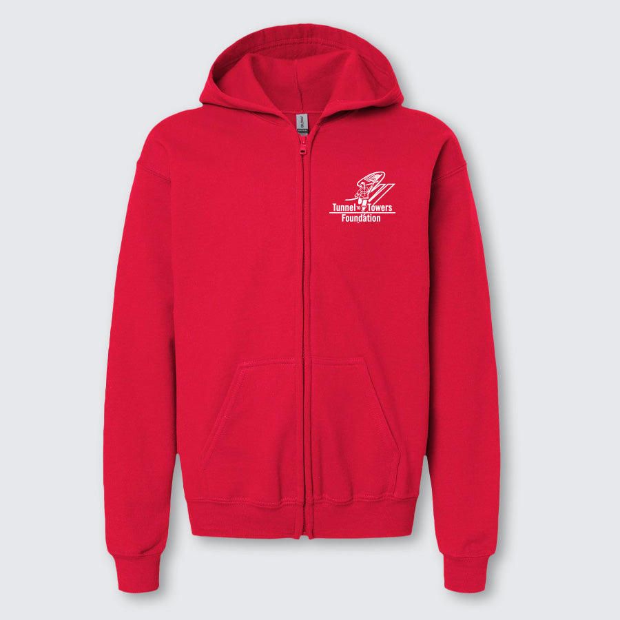 T2T Never Forget Full Zip Sweatshirt – Youth - (Red)