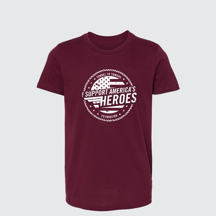 T2T Heroes Tee - YOUTH (Maroon) CLEARANCE!