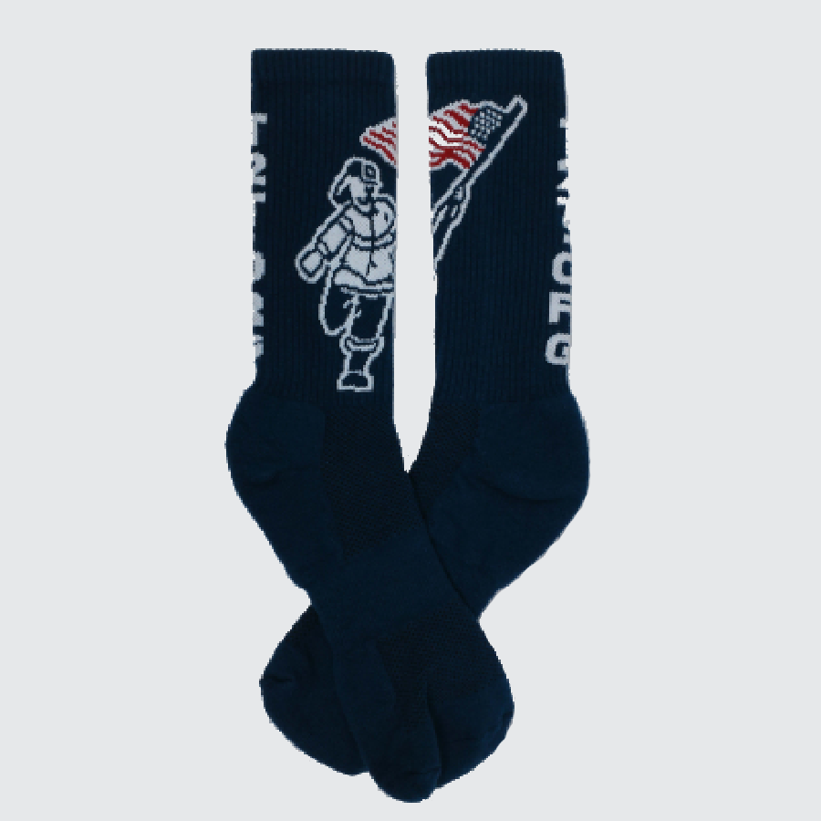 T2T Crew Socks (Navy) CLEARANCE