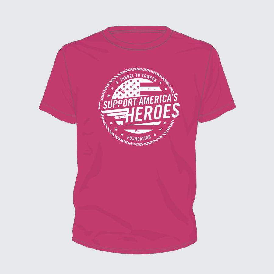 T2T Heroes Tee - YOUTH (Berry) - CLEARANCE